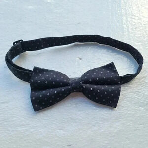 Society Of Threads Mens Adjastable Waist Formal Bow Tie Black Gray Print OS